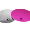 Disco sotto torta fucsia-silver
